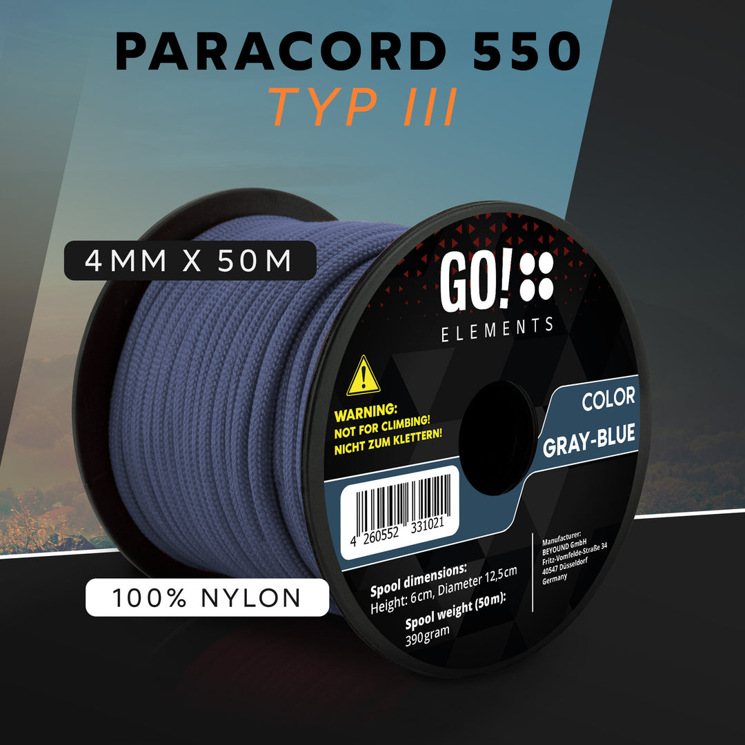 Paracord Seil 4mm Typ 550
