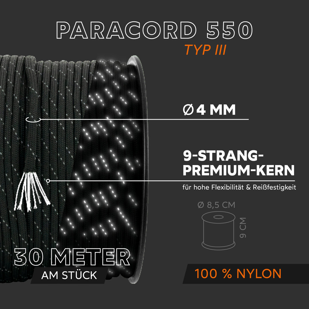 Paracord Seil 4mm Typ 550