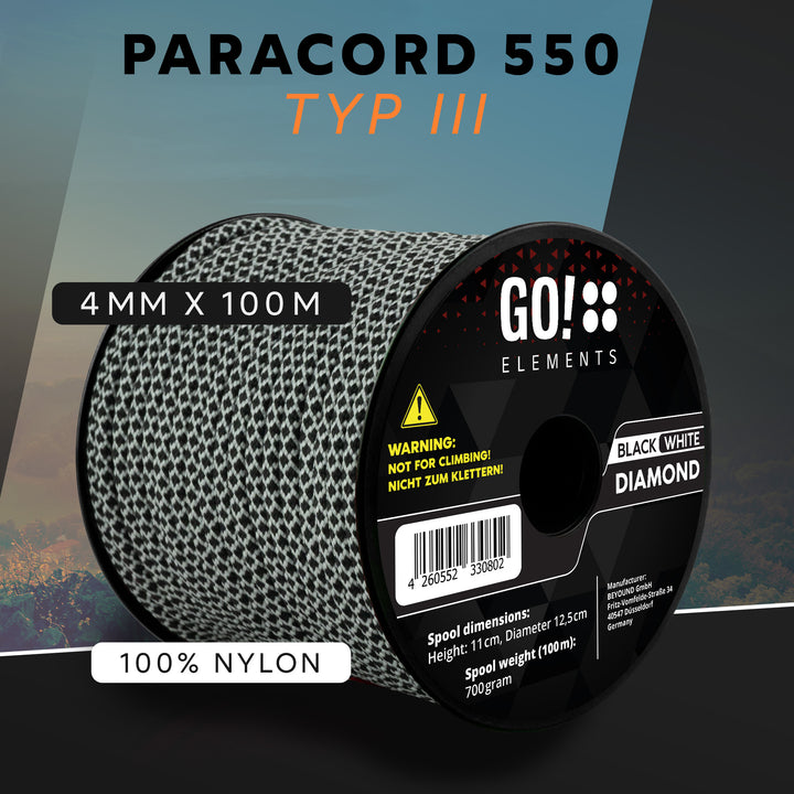 Paracord Seil 4mm Typ 550