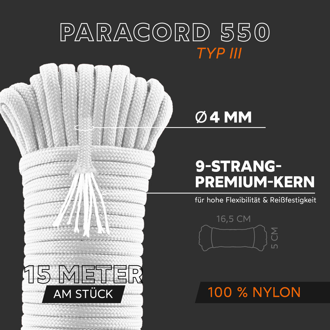 Paracord Seil 4mm Typ 550