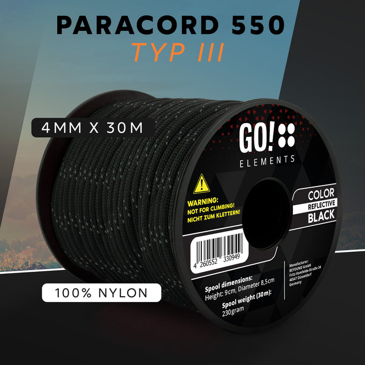Paracord Seil 4mm Typ 550