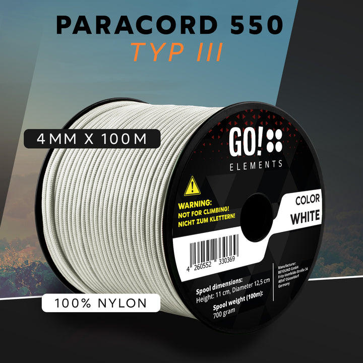 Paracord Seil 4mm Typ 550