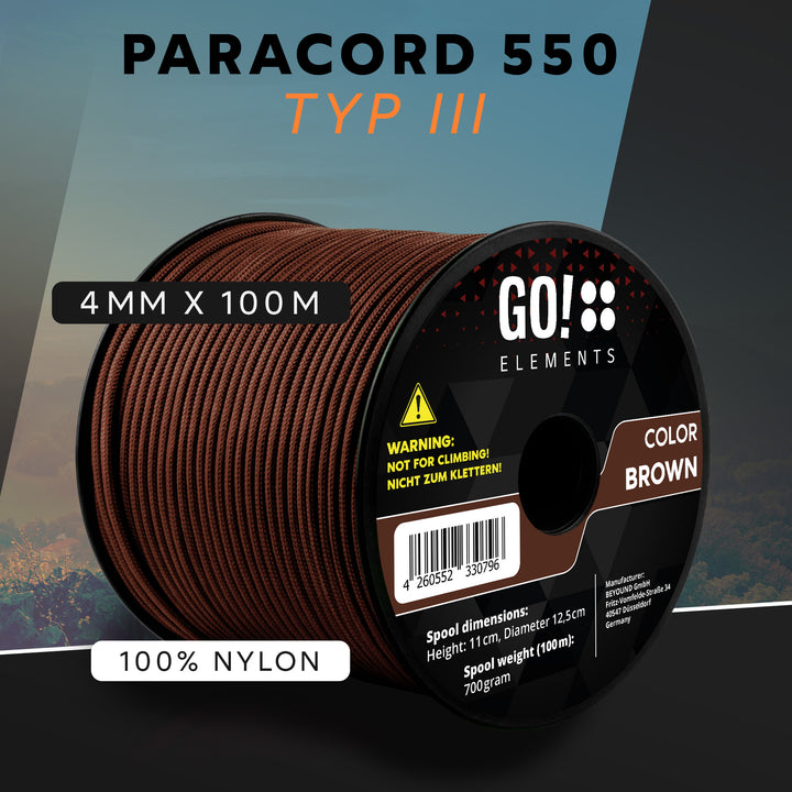 Paracord Seil 4mm Typ 550