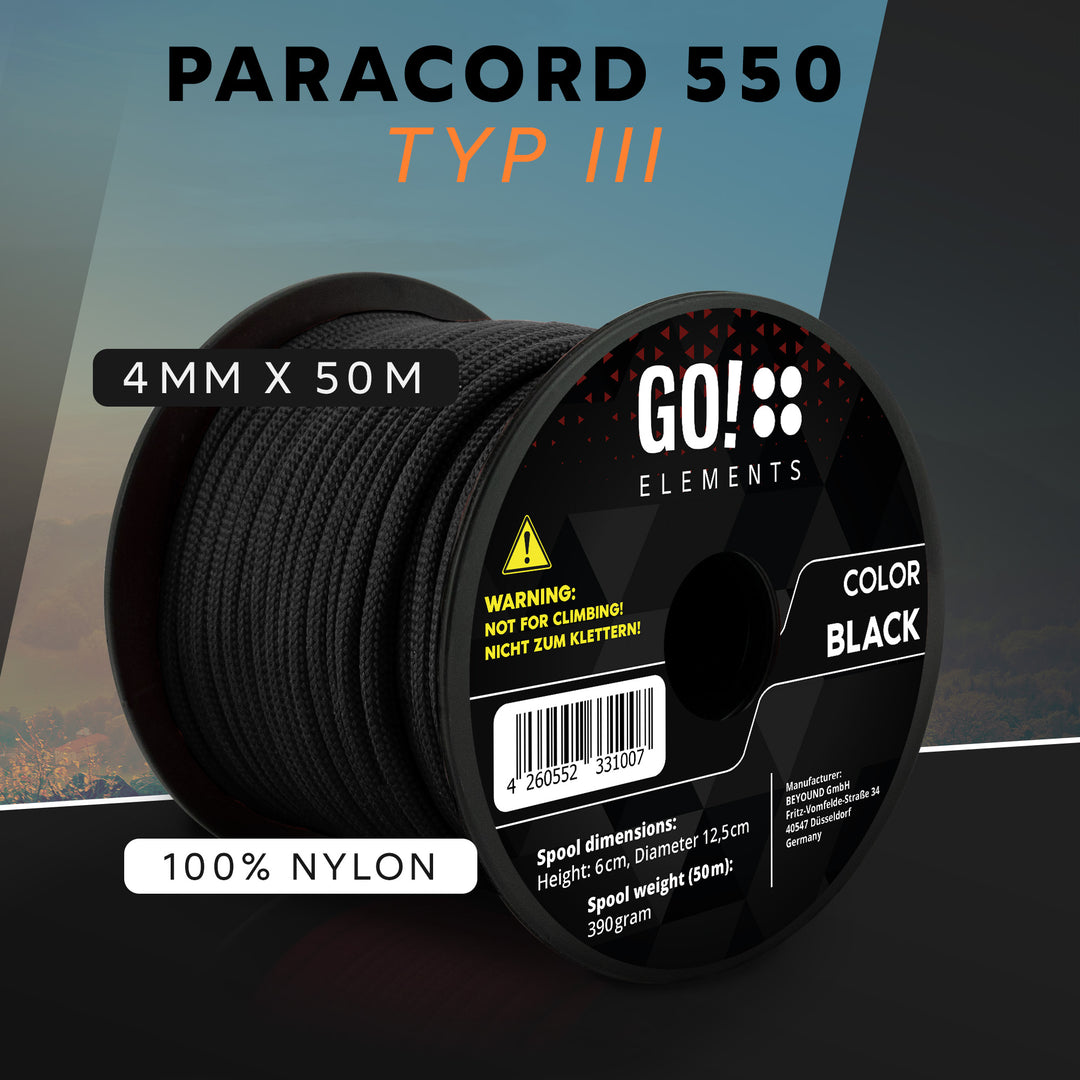Paracord Seil 4mm Typ 550