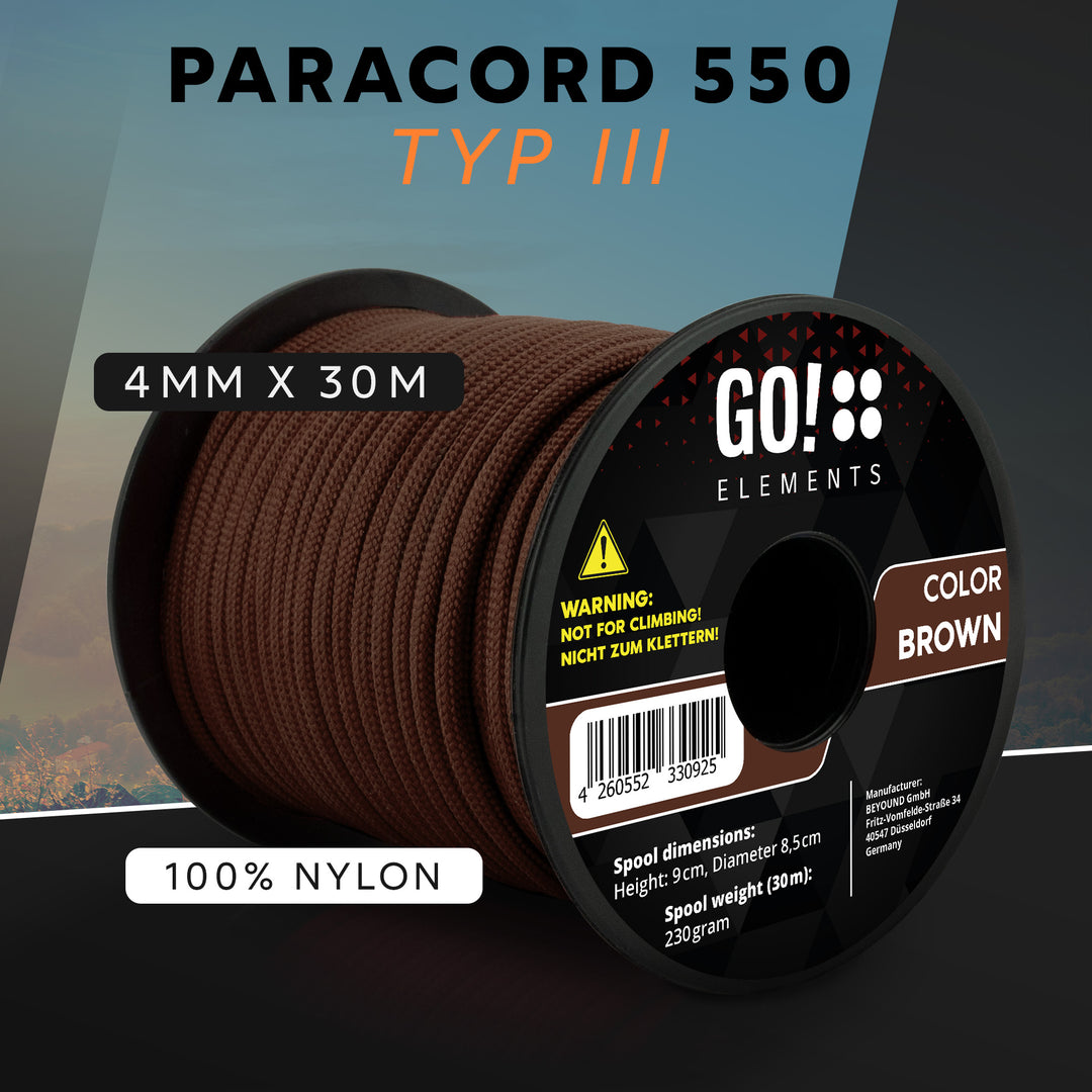 Paracord Seil 4mm Typ 550