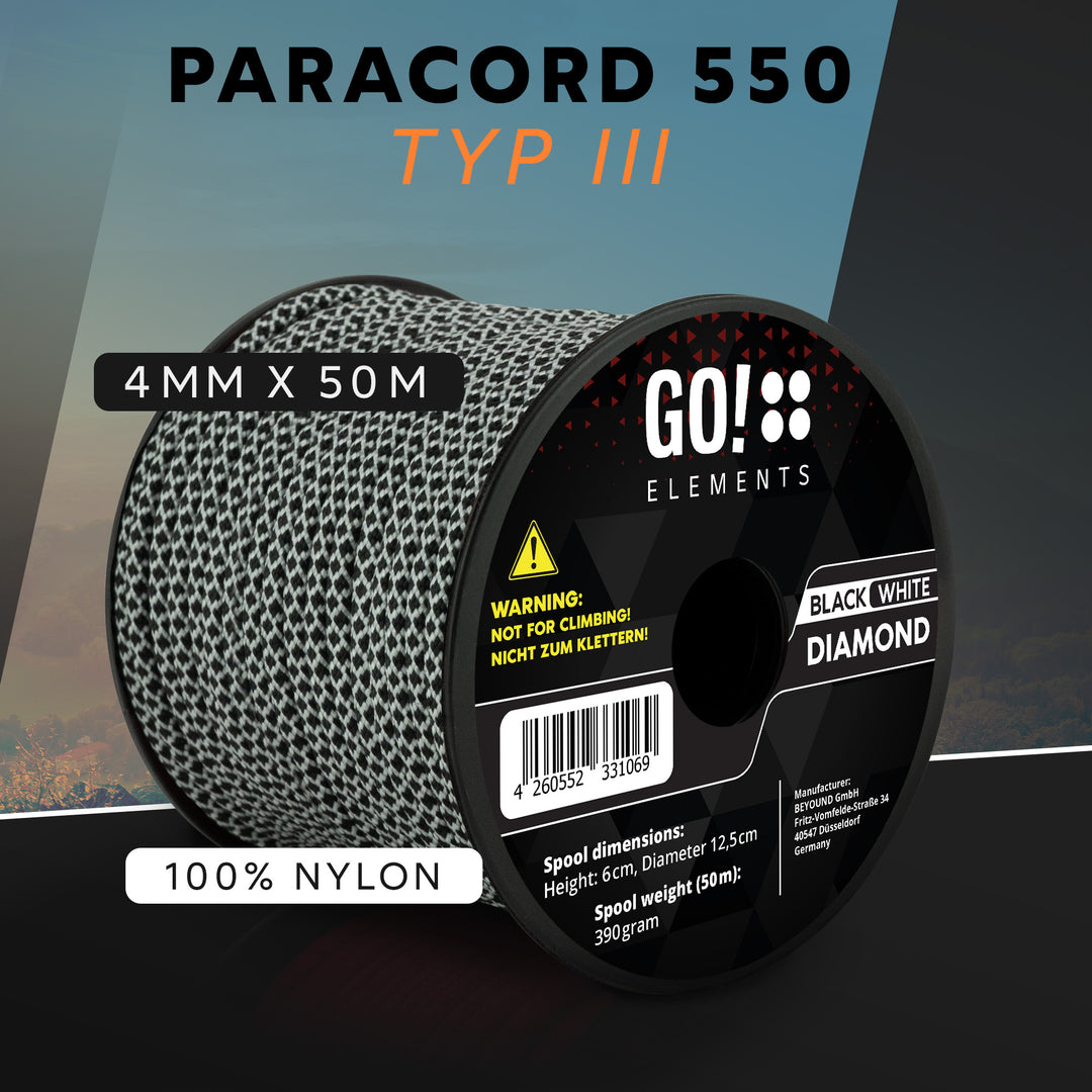 Paracord Seil 4mm Typ 550