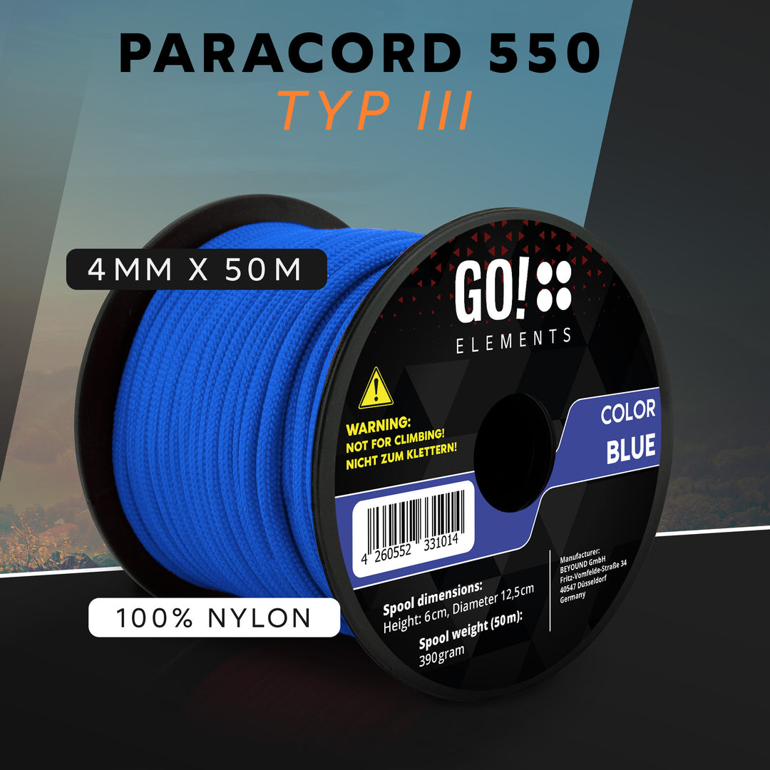 Paracord Seil 4mm Typ 550