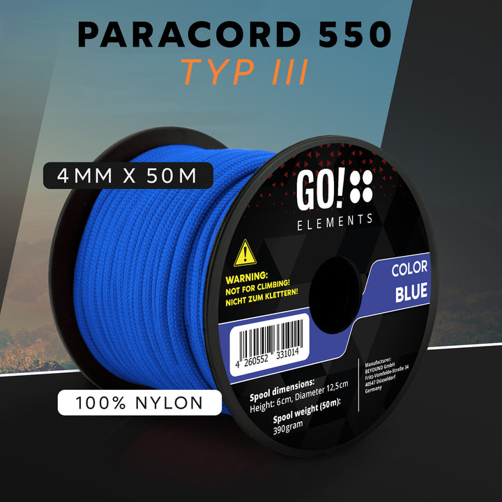 Paracord Seil 4mm Typ 550