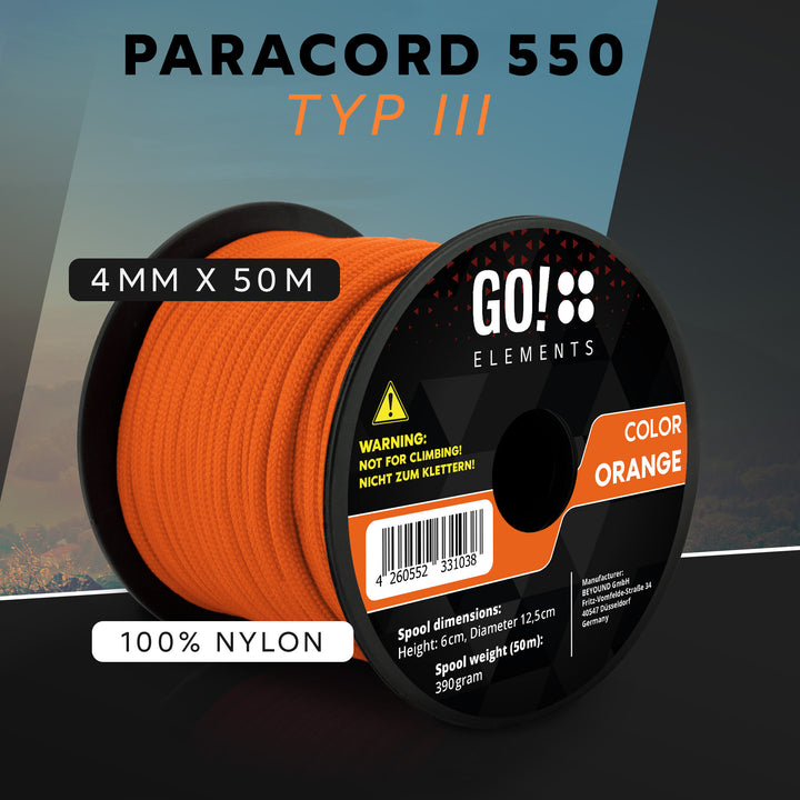 Paracord Seil 4mm Typ 550