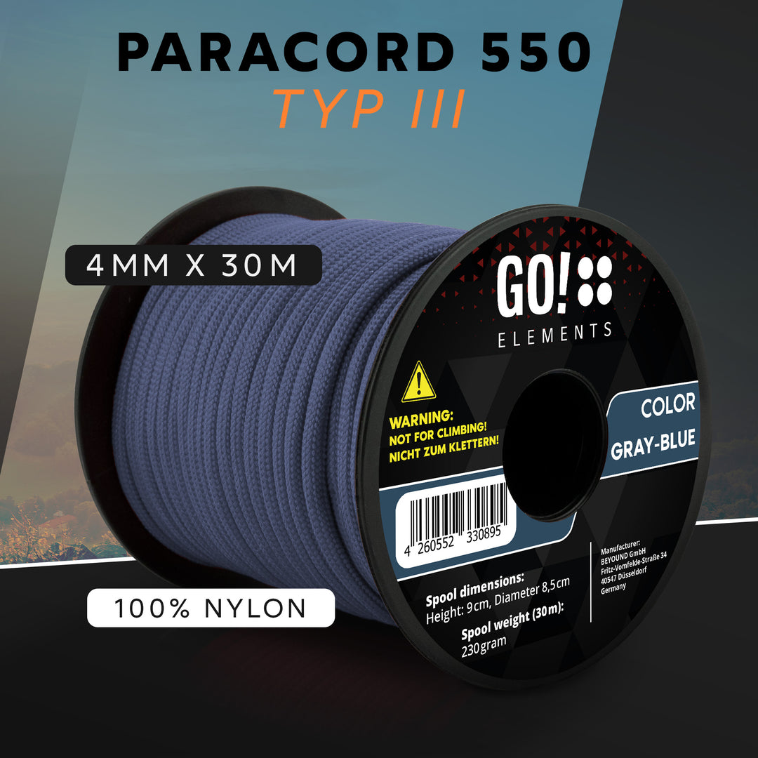 Paracord Seil 4mm Typ 550