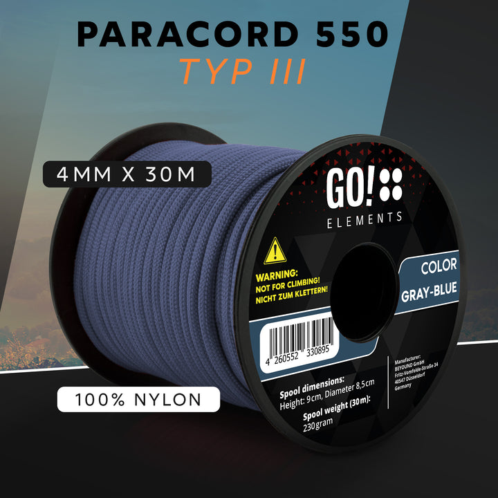 Paracord Seil 4mm Typ 550
