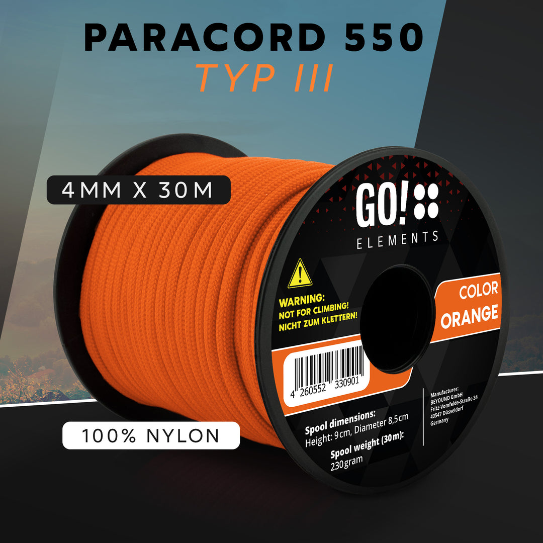 Paracord Seil 4mm Typ 550