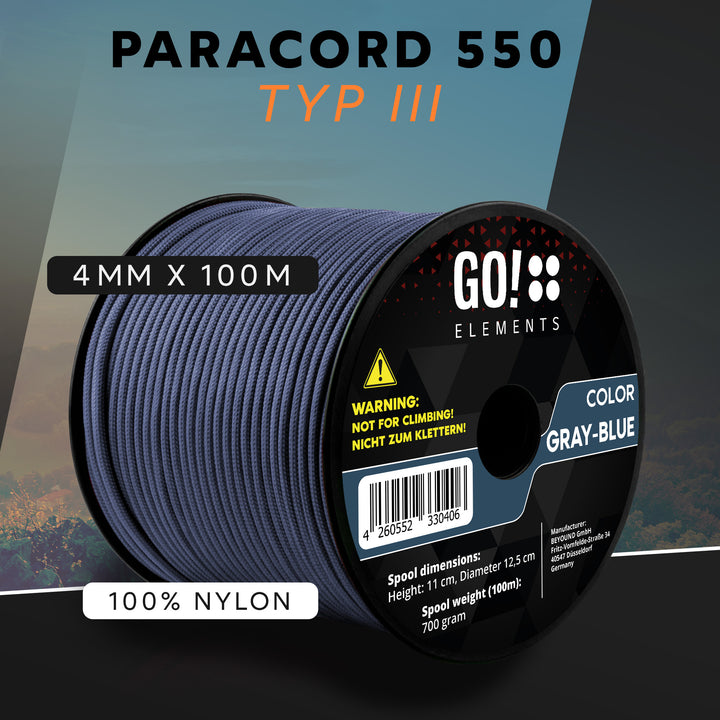 Paracord Seil 4mm Typ 550