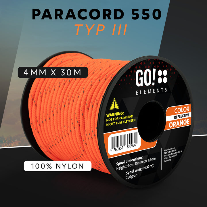 Paracord Seil 4mm Typ 550