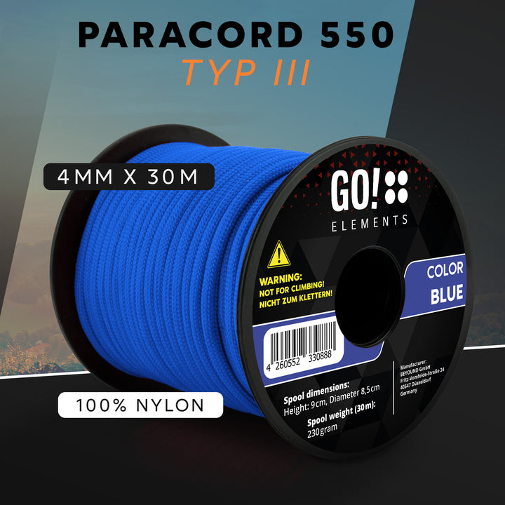 Paracord Seil 4mm Typ 550
