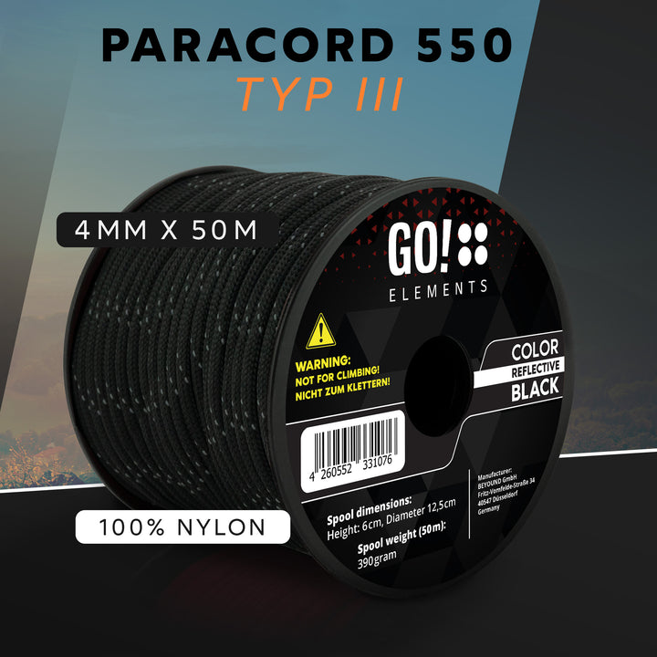 Paracord Seil 4mm Typ 550