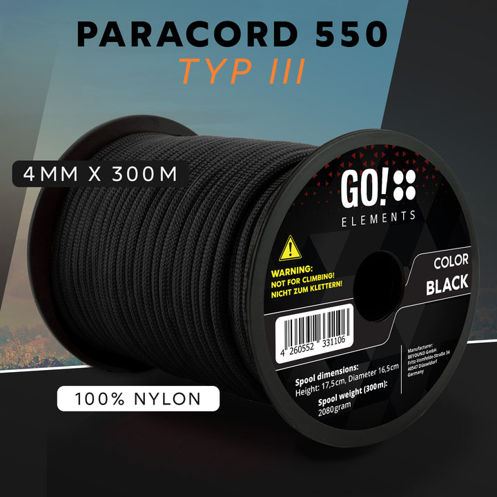 Paracord Seil 4mm Typ 550