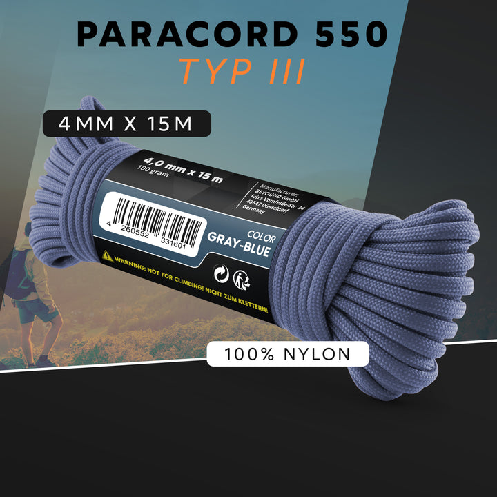 Paracord Seil 4mm Typ 550