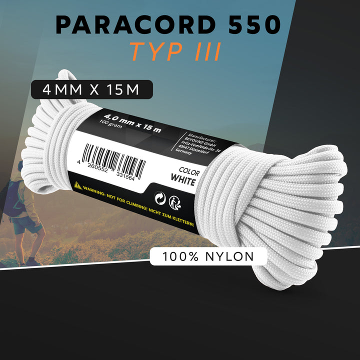Paracord Seil 4mm Typ 550