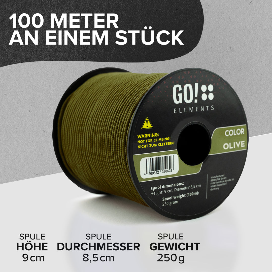 Paracord Seil 2mm Typ 100