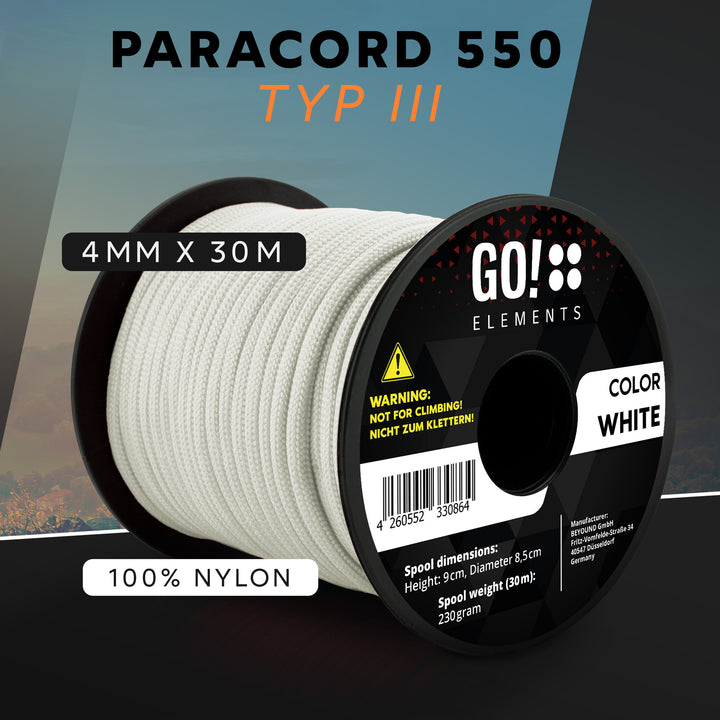 Paracord Seil 4mm Typ 550