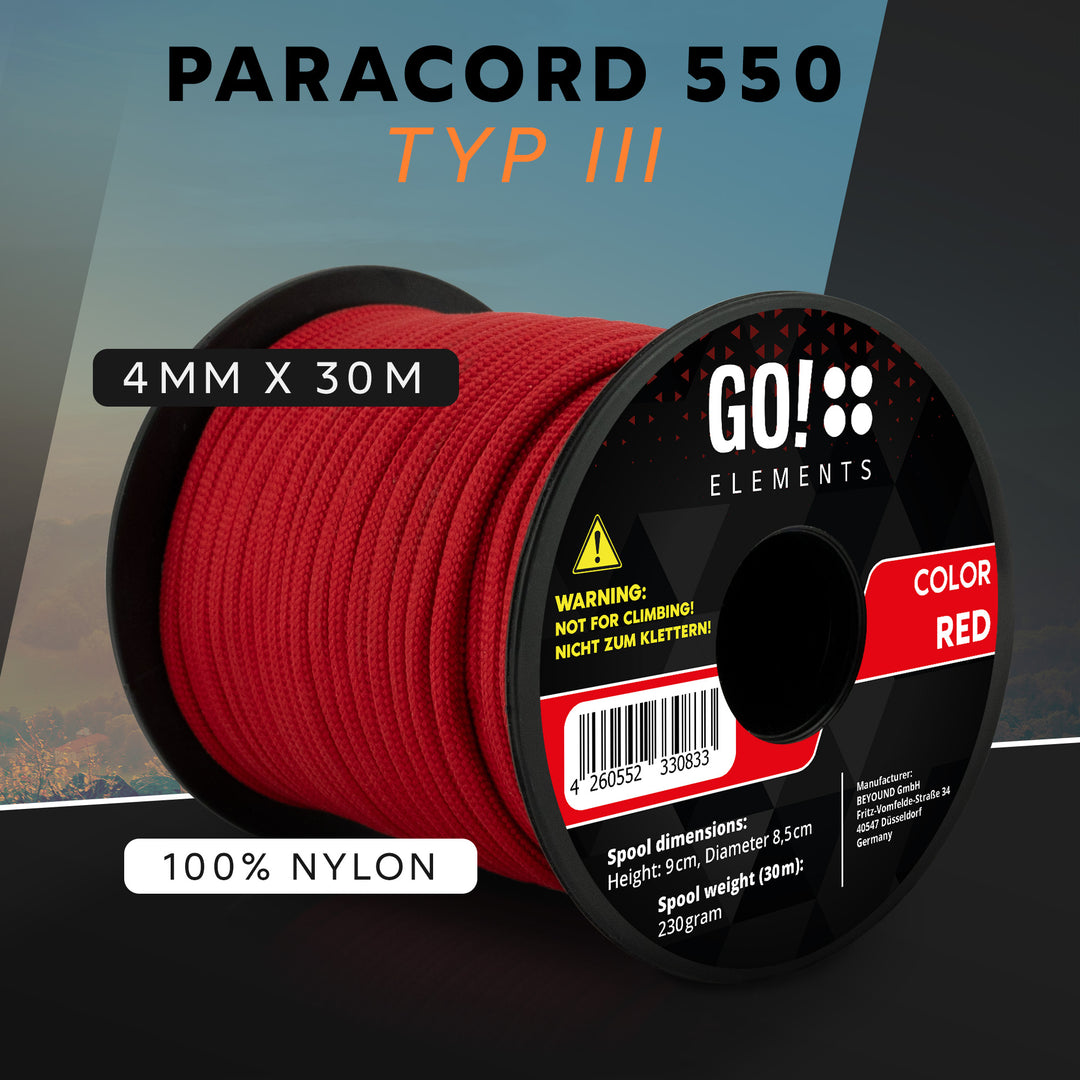 Paracord Seil 4mm Typ 550