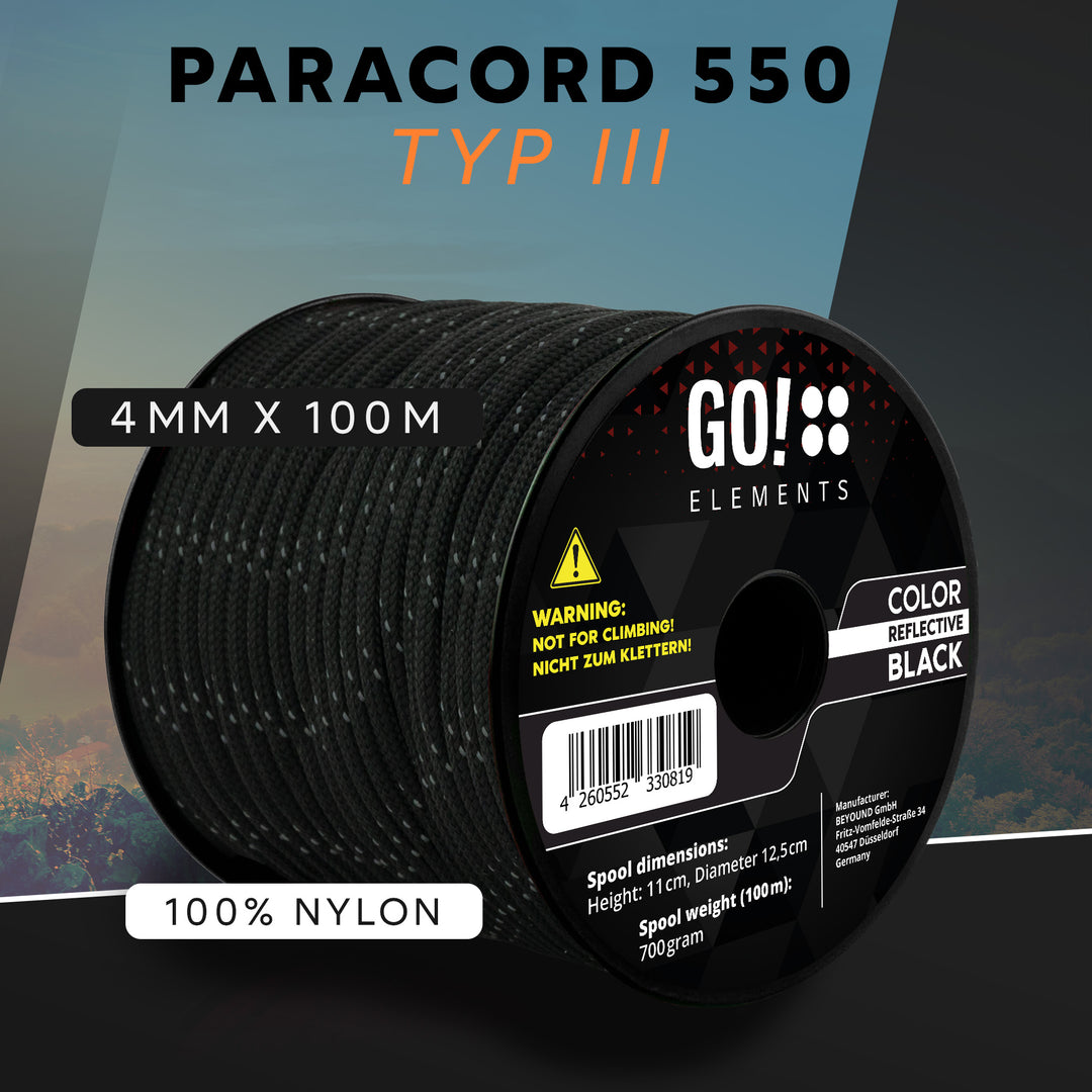 Paracord Seil 4mm Typ 550