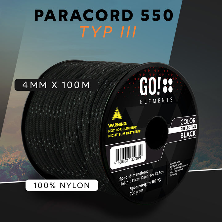 Paracord Seil 4mm Typ 550