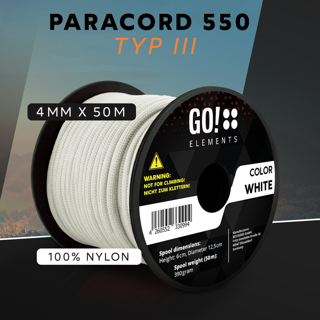 Paracord Seil 4mm Typ 550
