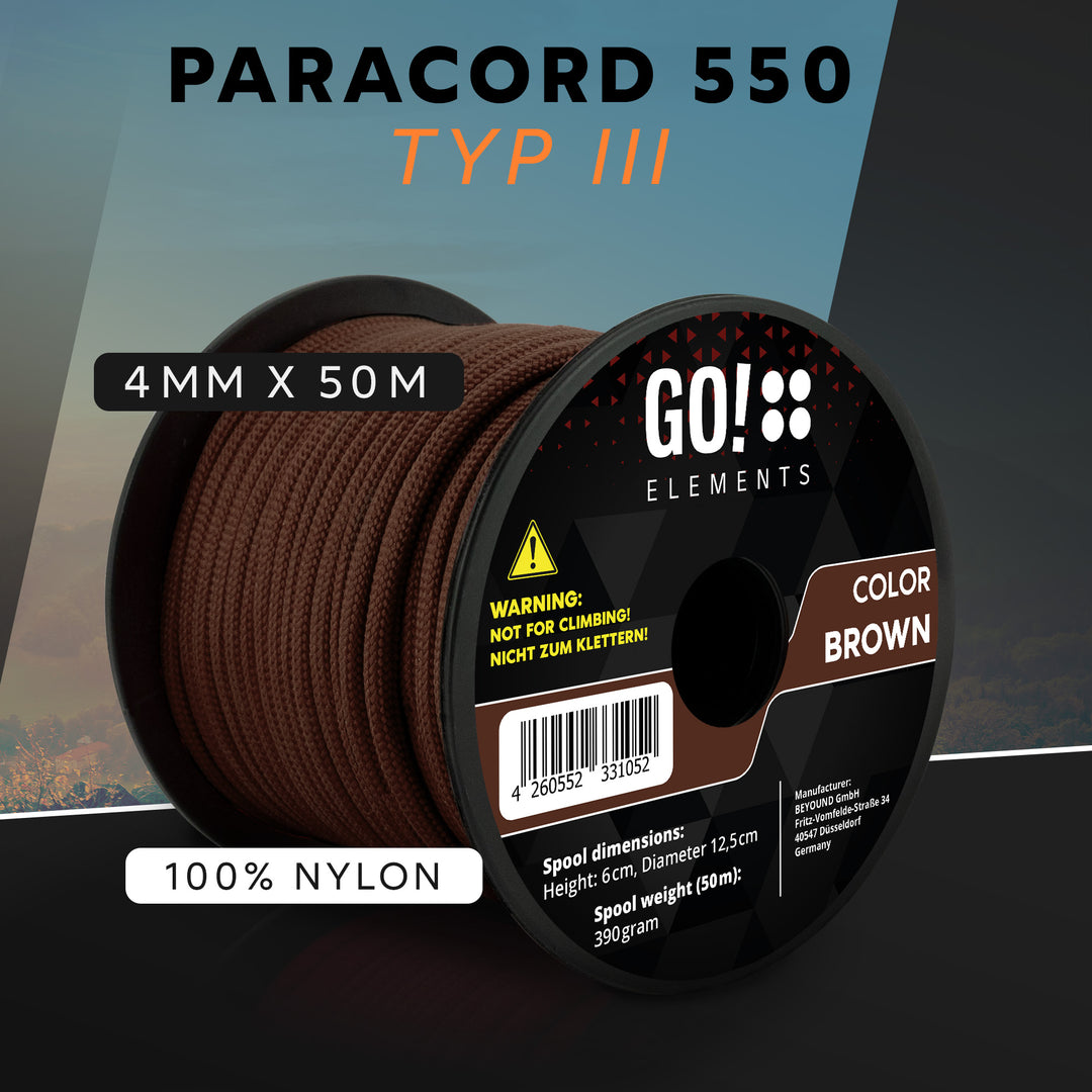 Paracord Seil 4mm Typ 550
