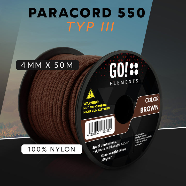 Paracord Seil 4mm Typ 550