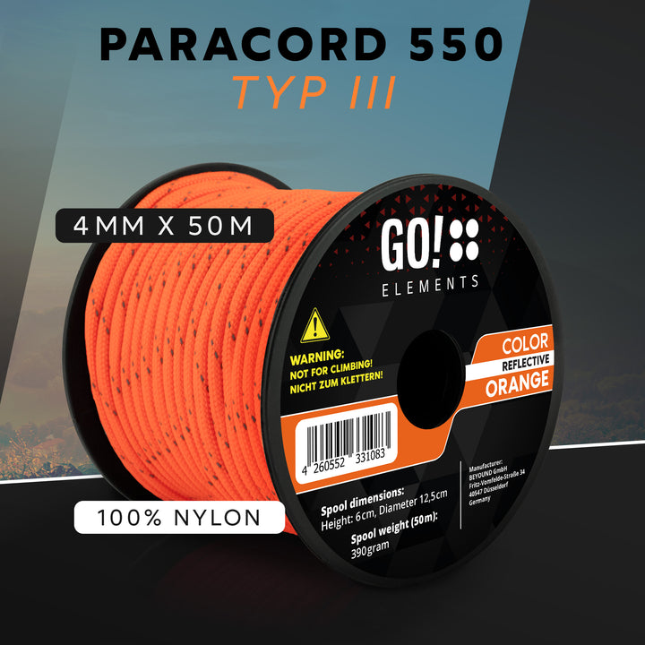 Paracord Seil 4mm Typ 550