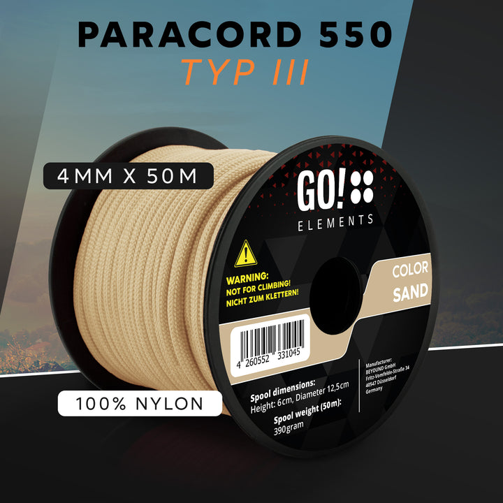 Paracord Seil 4mm Typ 550