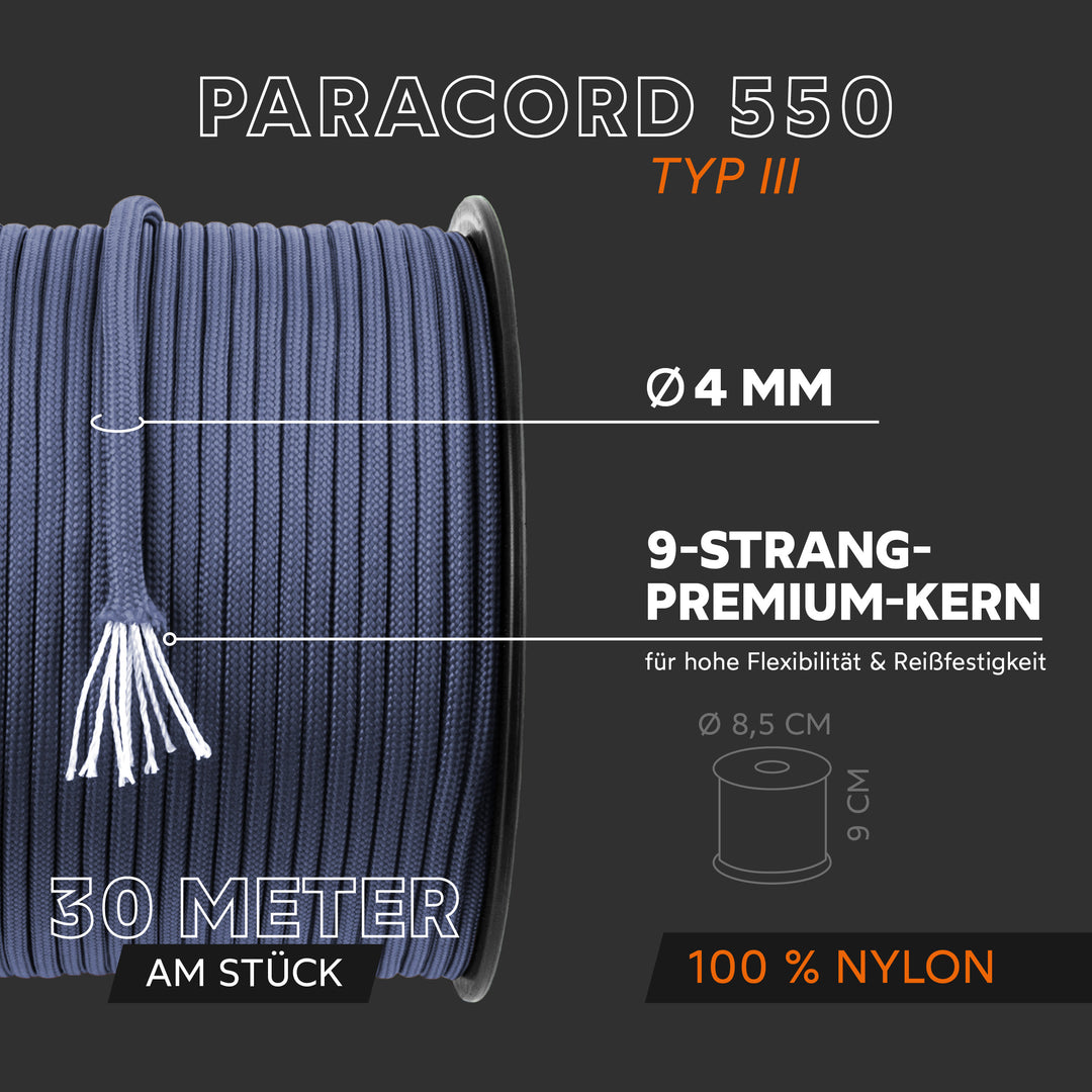Paracord Seil 4mm Typ 550
