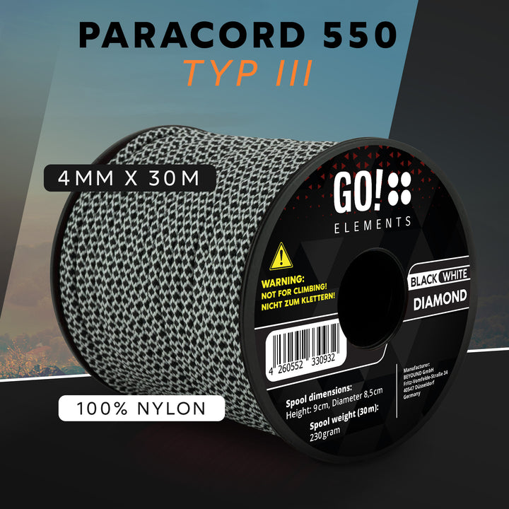 Paracord Seil 4mm Typ 550