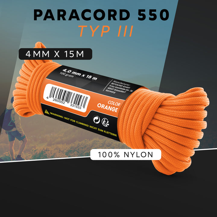 Paracord Seil 4mm Typ 550