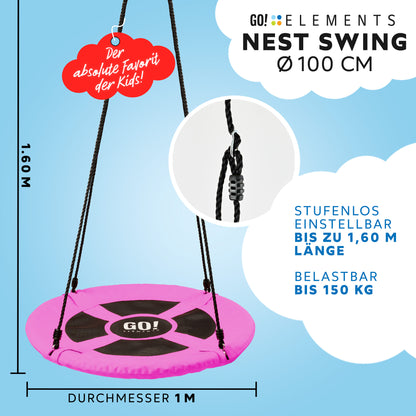 Nestschaukel höhenverstellbar für Kinder & Erwachsene