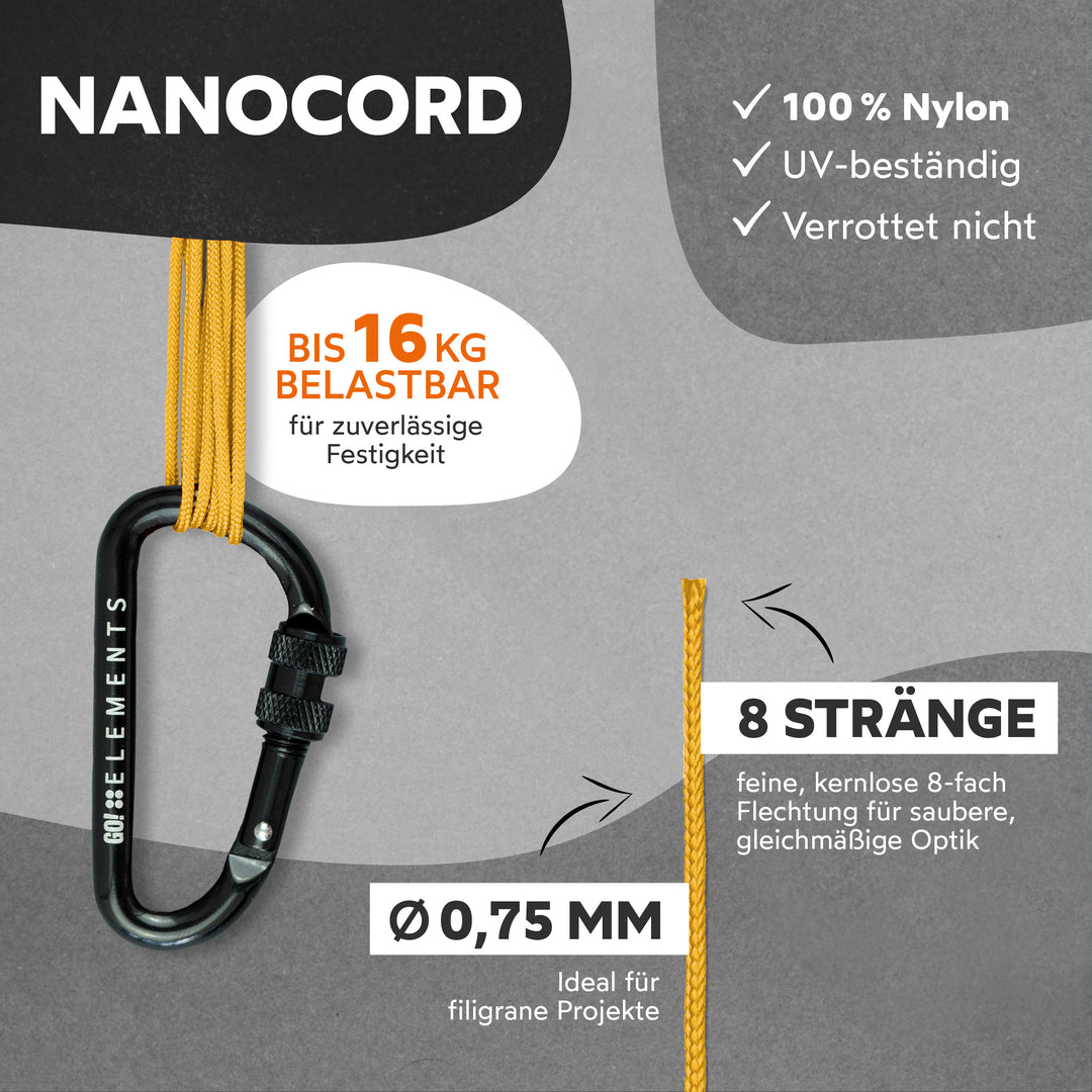 Nano Cord Seil 0,75mm Typ Nano