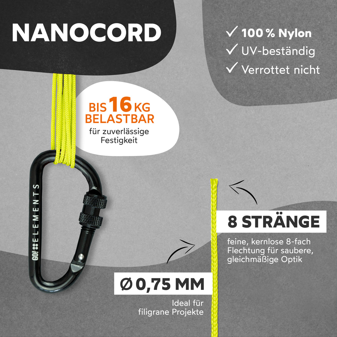 Nano Cord Seil 0,75mm Typ Nano