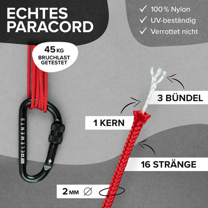 Paracord Seil 2mm Typ 100