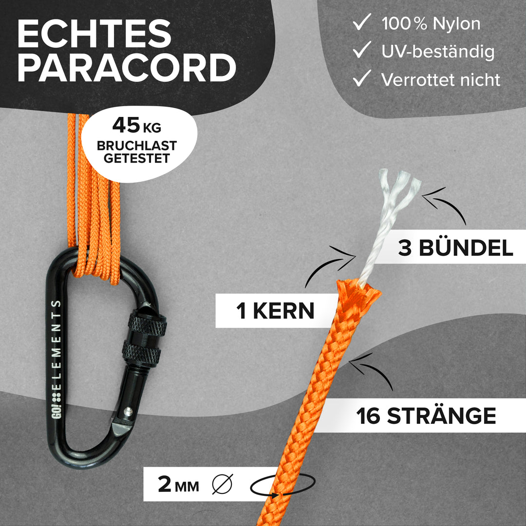 Paracord Seil 2mm Typ 100