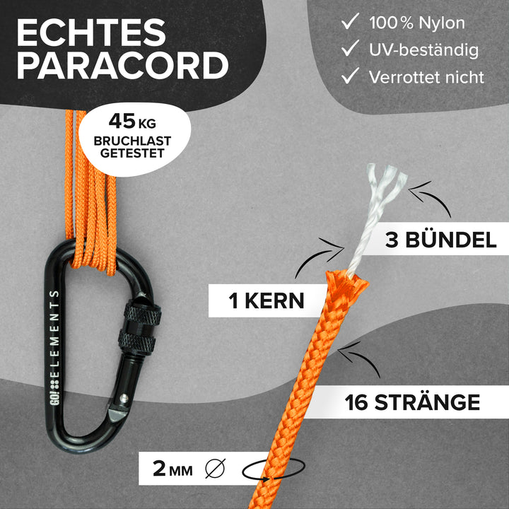 Paracord Seil 2mm Typ 100
