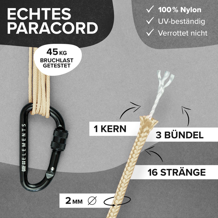 Paracord Seil 2mm Typ 100