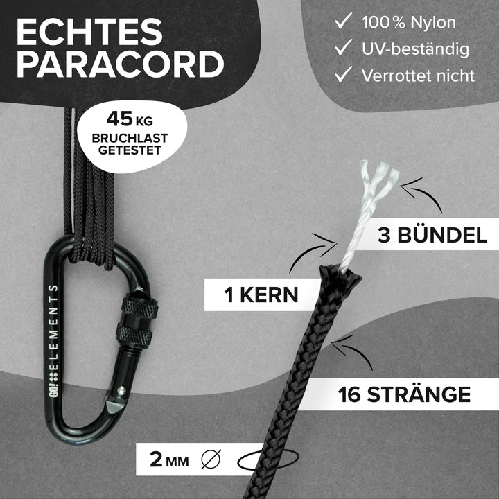 Paracord Seil 2mm Typ 100