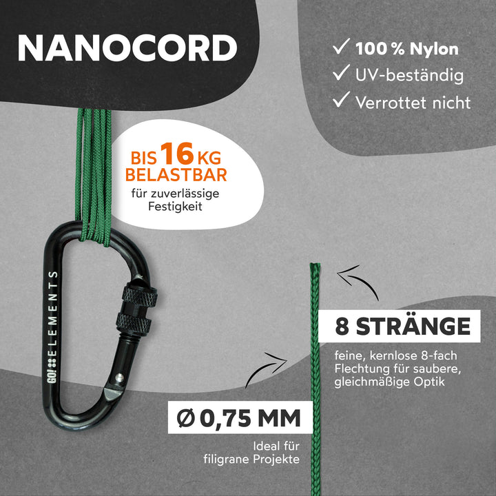 Nano Cord Seil 0,75mm Typ Nano
