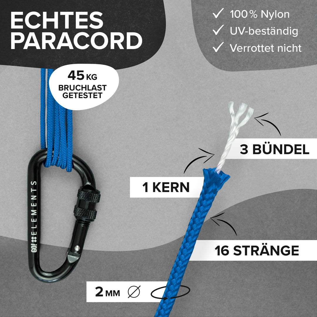 Paracord Seil 2mm Typ 100
