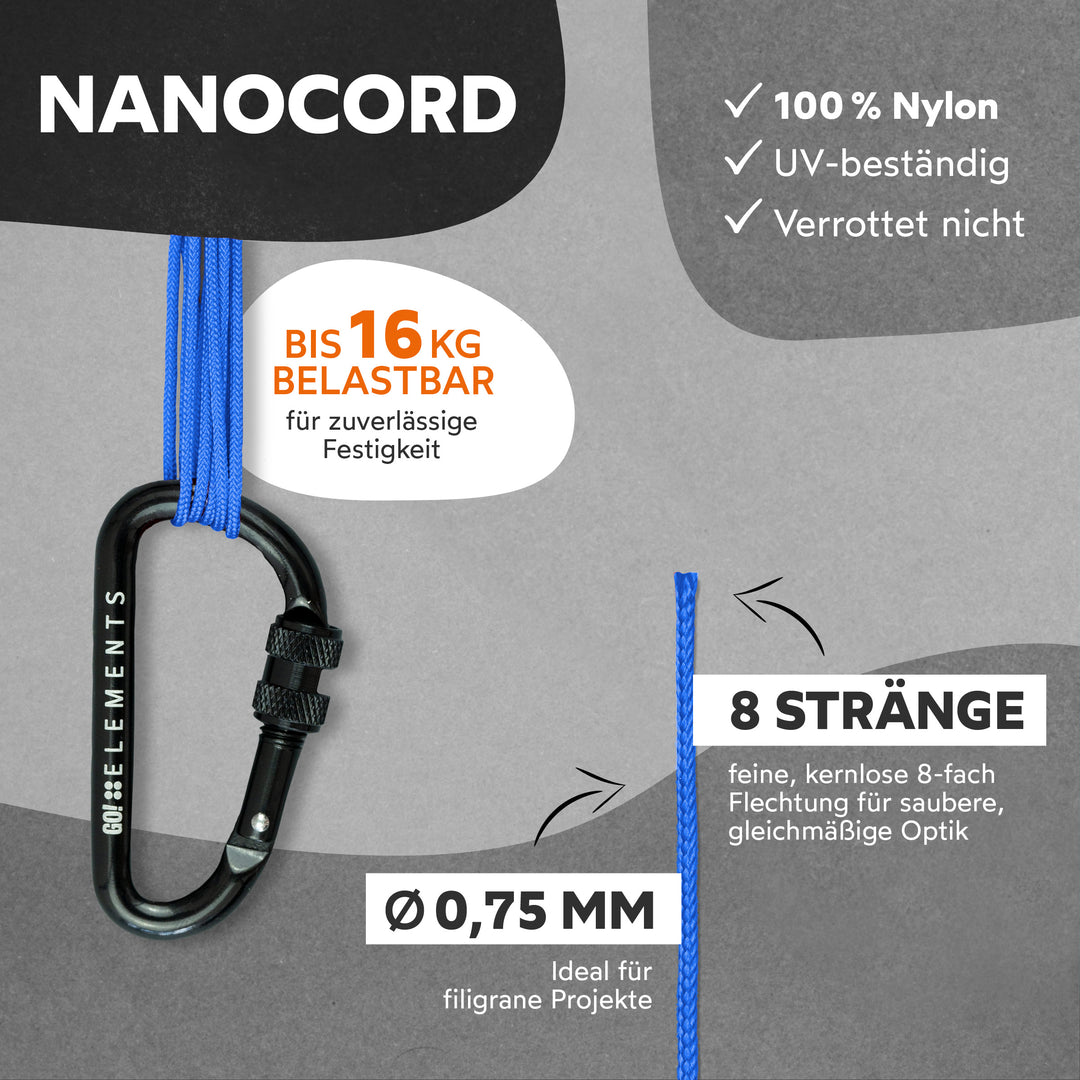 Nano Cord Seil 0,75mm Typ Nano