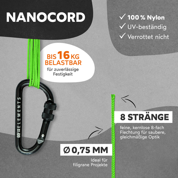 Nano Cord Seil 0,75mm Typ Nano