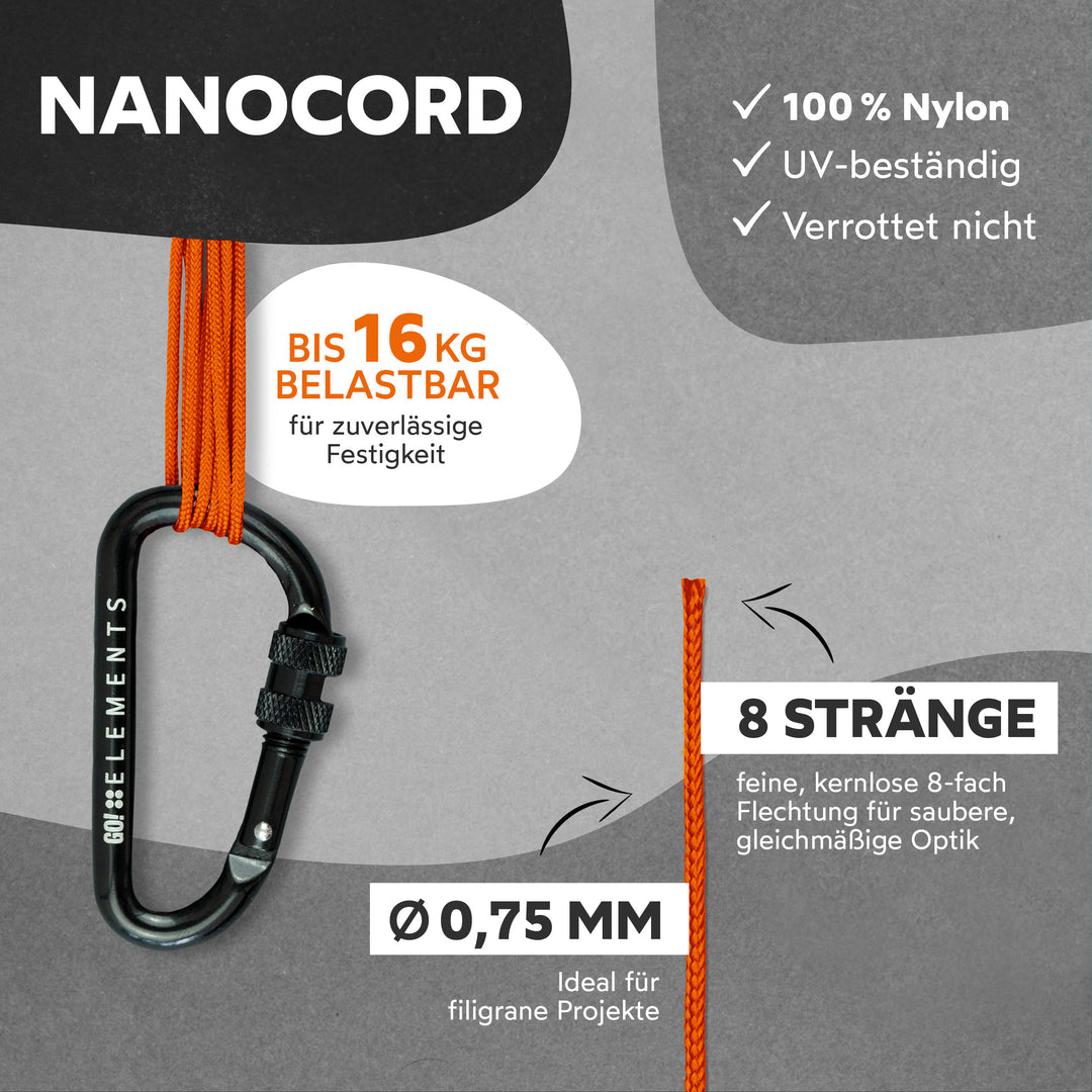 Nano Cord Seil 0,75mm Typ Nano