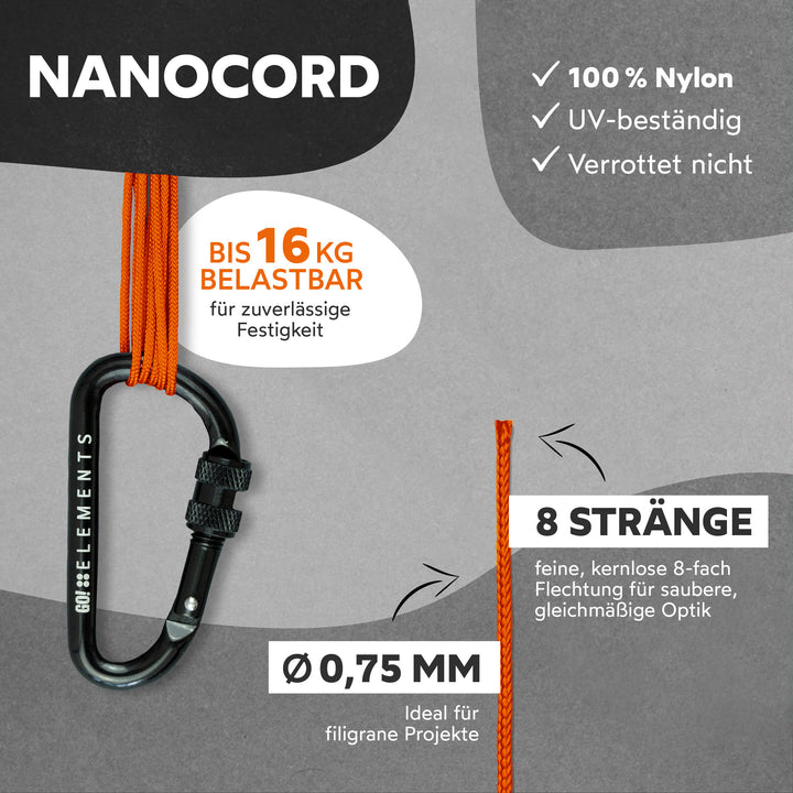Nano Cord Seil 0,75mm Typ Nano